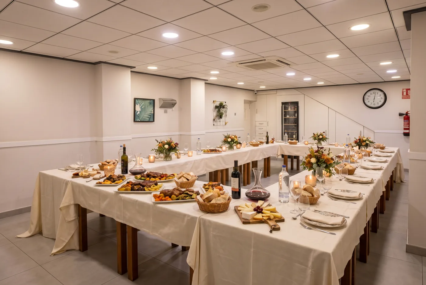 Mesa de grupo para cumpleaños y aniversarios en Casa Fulgencio, Fortuna
